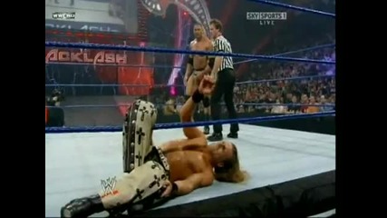 Shawn Michaels Sweet Chin Music on Batista (backlash 2008)