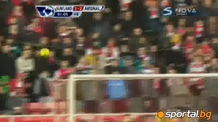 Тери Анри донесе победата на Arsenal над Sunderland с 1:2