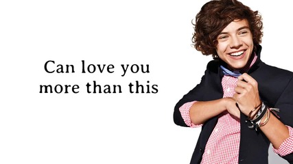 One Direction - More Than This ( Lyrics + Pictures )