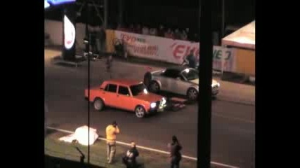 Lada Mv6 Vs. Audi Tt 1.8t Drag Race