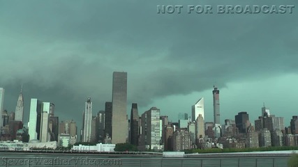 Силна буря в Ню Йорк 31.8.2014