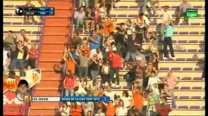 Real Valladolid - Valencia Cf 0 - 1 de David Silva