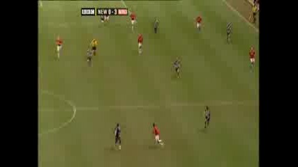 K. Роналдо 3:0 Срещу Нюкасъл