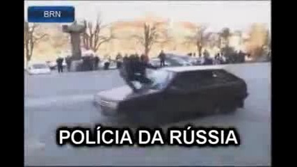 Brazil Police vs Russia Police in action