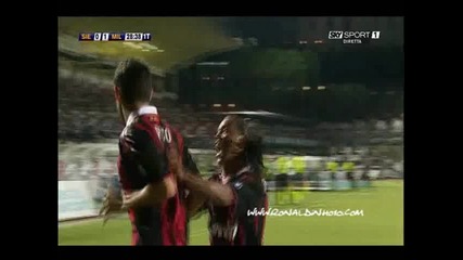 Ronaldinho Pass Pato Gol vs Siena 