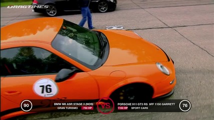 Porsche Gt3 Rs 9ff vs Bmw M6 Asr vs Audi Rs6 Evotech