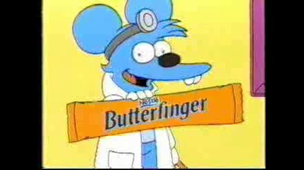 Simpsons Butter Finger Ad - Itchy And Scratc