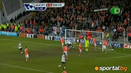 Блекпул 2 : 3 Манчестър Юнайтед два гола на Димитър Бербатов Всички голове 
