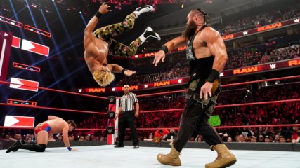 Braun Strowman vs. "Colin Jost" & "Michael Che" - 1-on-2 Handicap Match: Raw, April 1, 2019