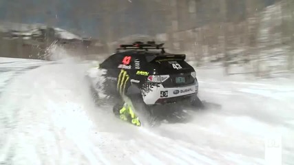 Кен Блок с Trax Sti Car 