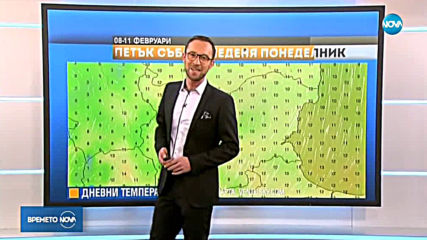 Прогноза за времето (08.02.2019 - обедна емисия)