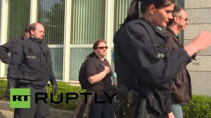 Germany: Anti-Hamas demo held outside 'Palestinians in Europe' conference