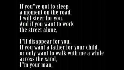 I'm your man - sung by Leonard Cohen