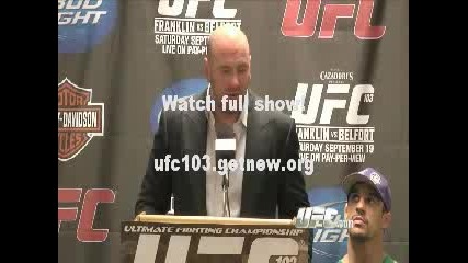 Ufc 103 : Post fight Press Conference