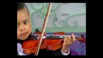Andre Rieu & 3 year old violinist, Akim Camara