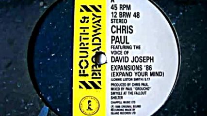 Chris Paul ft David Joseph - Expansions `86 12`` Vinyl 1986