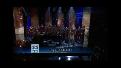Stevie Wonder - A Time 2 Love/ Bridge Over Troubled Water + Wyclef Jean speech( Hope for Haiti) 