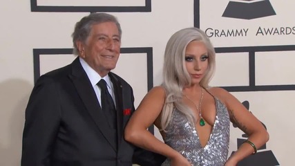 Lady Gaga и Tony Bennett на червения килим на The Grammy Awards 2015