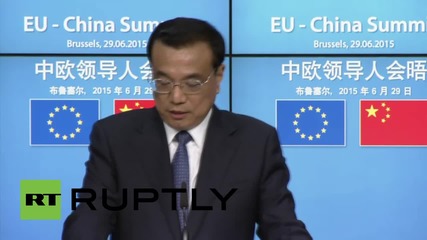 Belgium: China helps Greece to secure euro and the Greek place in it - Keqiang