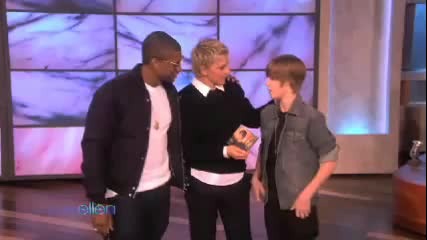 Justin Bieber Usher Dancing The Ellen Show 11 17 2009
