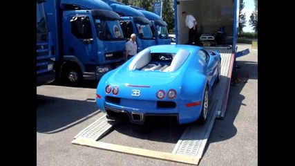 Blue Bugatti Veyron