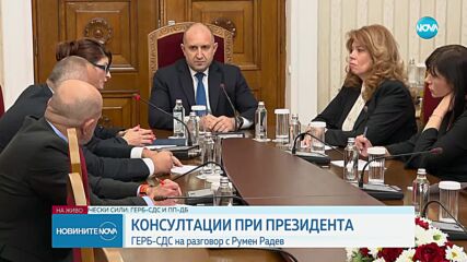 ГЕРБ-СДС на консултации при президента