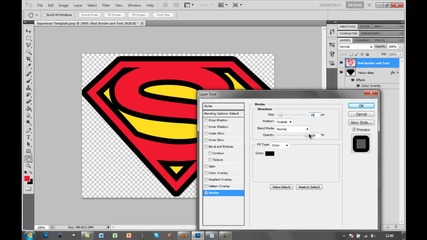 Photoshop урок : Как да направим логото на Супермен !