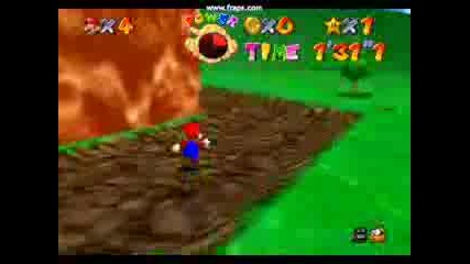 Луд Немски Геймър Играе Super Mario 64