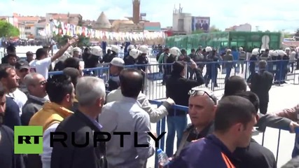 Turkey: Teargas used following brawl after HDP election rally