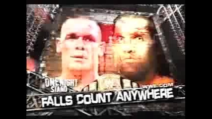 Wwe One Night Stand 2007 John Cena Vs The Great Khali Falls Count Anywhere Match Wwe Championship