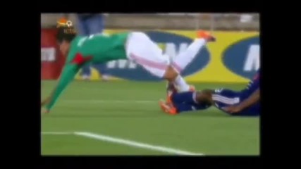 Mexico vs Francia 2010 2 - 0 chicharito Blanco score Mexico vs France 2010 highlights 