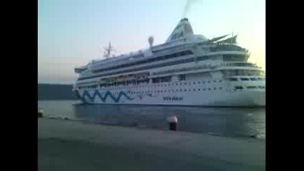 Aidaaura Ship departing Varna Shipyard!!!