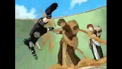 Sasuke Vs Gaara & Neji Vs Naruto *numb*