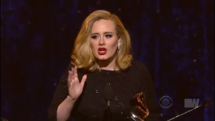 Adele печели награда за Best Pop Solo Performance | Grammy Awards 2012