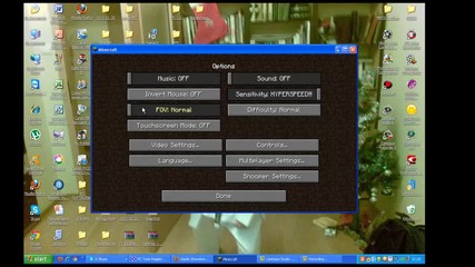 Minecraft options
