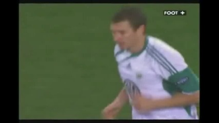 08.12.09 Волфсбург 1:1 Манчестър Юнайтед Дзеко Гол