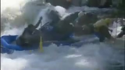 White Water Rafting Man Overboard! - Ewan Mcgregor in the Jungle - Bbc 