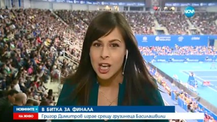 В БИТКА ЗА ФИНАЛА: Григор Димитров играе срещу грузинеца Басилашвили