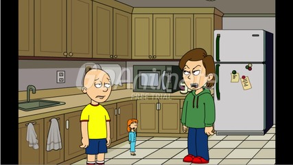 caillou puts Rosie's ipod in the microwave and gets arrested