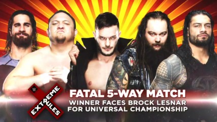 Don't miss the first-ever Extreme Rules Fatal 5-Way Match tonight at WWE Extreme Rules