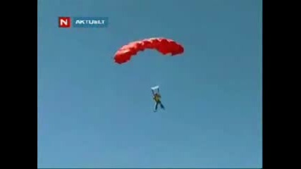 Неуспешен скок с парашут от висока сграда 