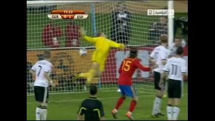 07.07.2010 - Световно Първенство полуфинал - Германия 0 - 1 Испания гол на Пуйол 