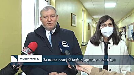 За какво гласуваха българските политици?