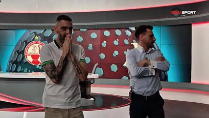 Емоцията на Николай Димитров и Владимир Гаджев при победната дузпа за Левски срещу Апоел Беер шава
