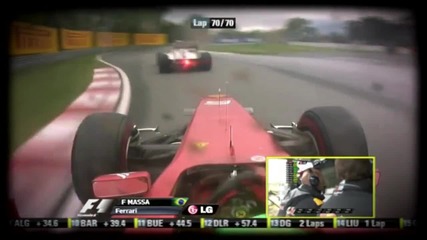 F1 Гран при на Канада 2011 - Последната обиколка на Massa Onboard Hd