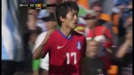 world cup аржентина корея 2:1 