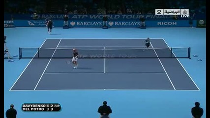 Del Potro vs Davydenko London - England 2009 Atp World Tour Finals 