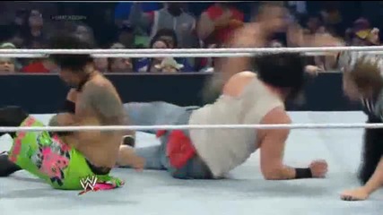 John Cena & The Usos загубиха от The Wyatt Family - Wwe Smackdown - 9/5/14