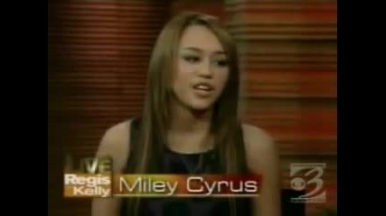 Miley Cyrus On Live With Regis And Kelly November 13 2008 