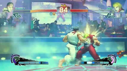 Super Street Fighter Iv Ryu (poongko) vs Ken (cpu) Gameplay 